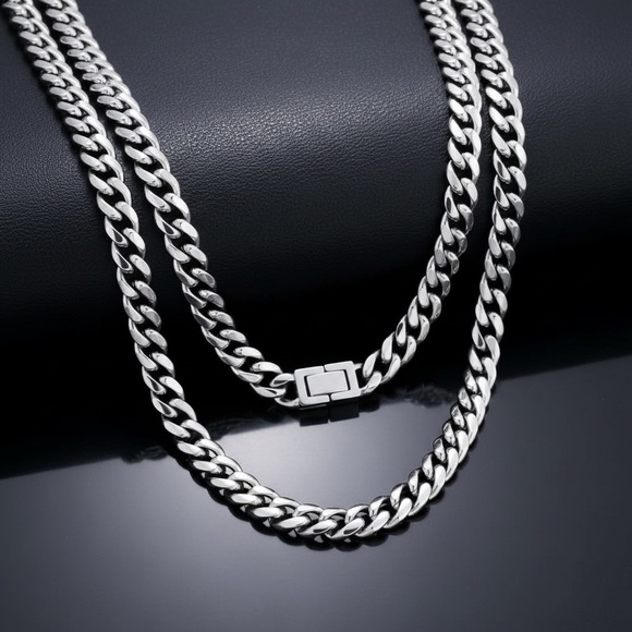 12mm Cuban Chain For Men - Picture 4 of 7